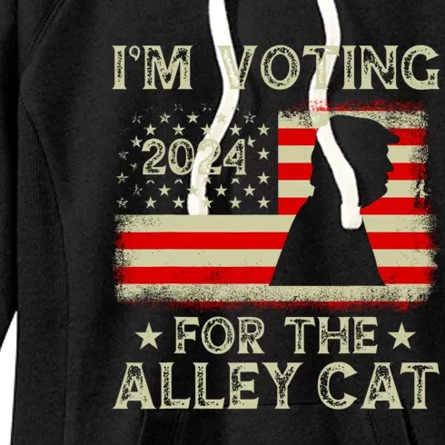 IM Voting For The Alley Cat 2024 Women's Fleece Hoodie