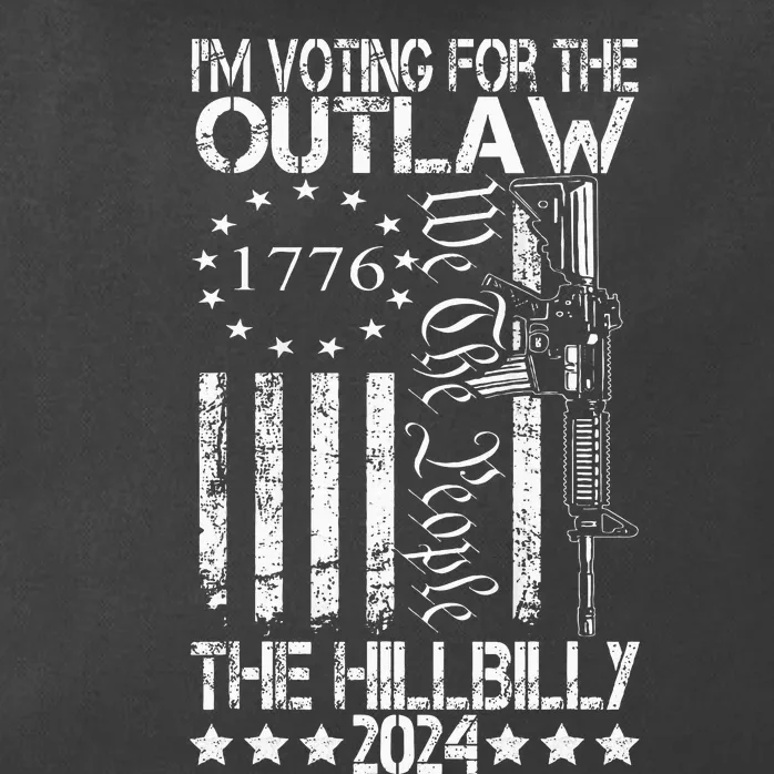 IM Voting For The Outlaw And The Hillbilly 2024 Pro 45 Zip Tote Bag