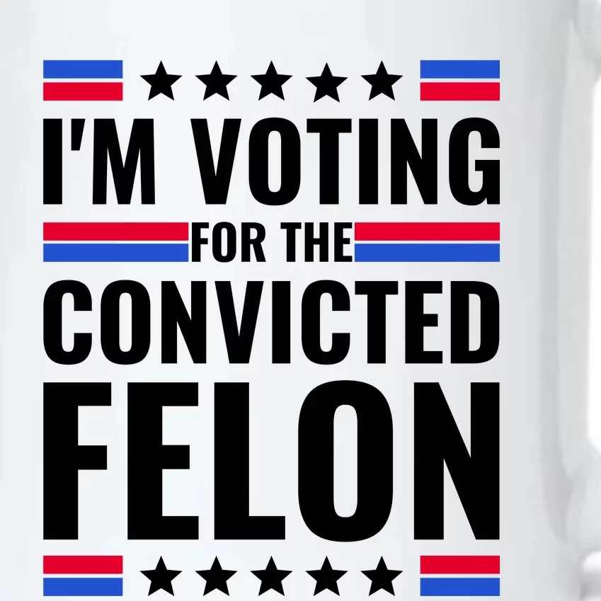 IM Voting For The Convicted Felon 2024 Black Color Changing Mug