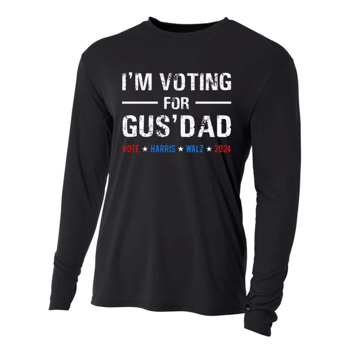 IM Voting For Gus Dad Vote Harris Walz 2024 Cooling Performance Long Sleeve Crew