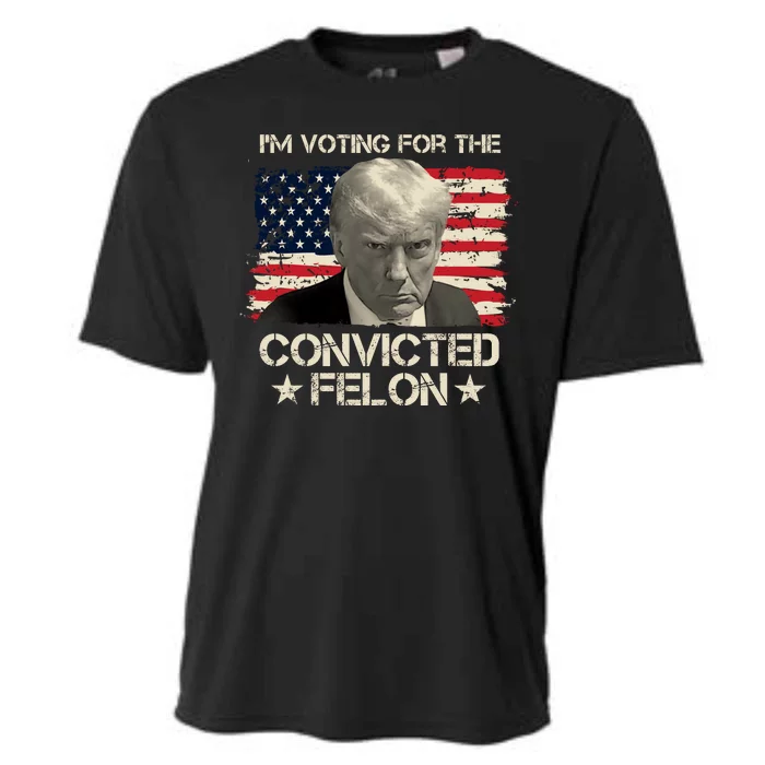 Im Voting For The Convicted Felon Trump Cooling Performance Crew T-Shirt