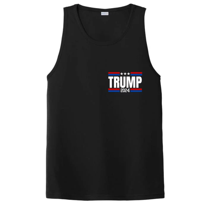 IM Voting For The Felon Trump For President 2024 Front & Back Performance Tank