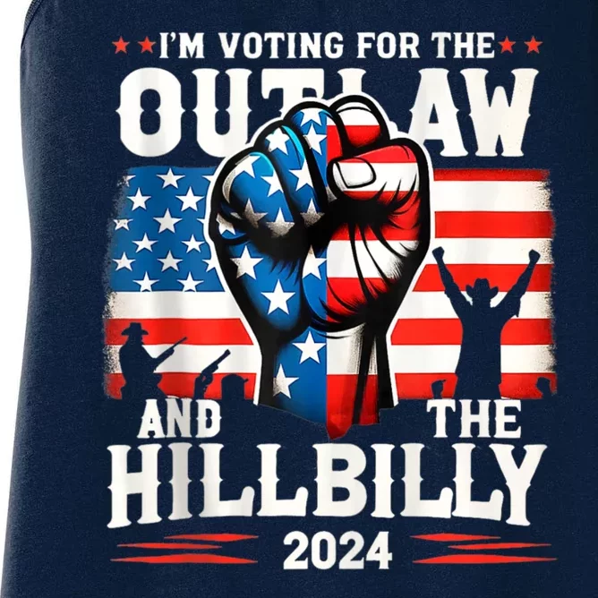 IM Voting For The Outlaw And The Hillbilly 2024 Women's Racerback Tank