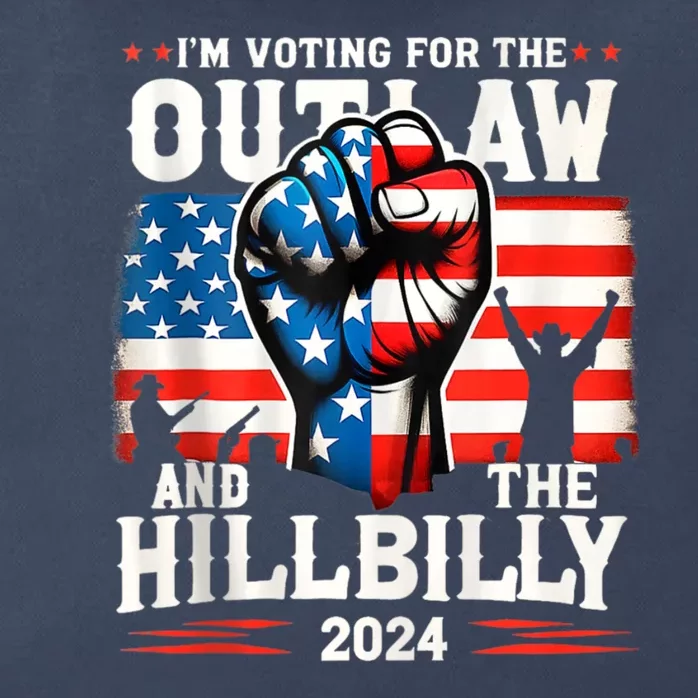 IM Voting For The Outlaw And The Hillbilly 2024 Zip Tote Bag