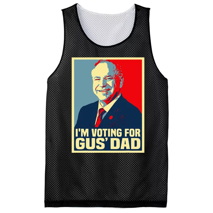 IM Voting For Gus Dad Vote Tim Walz 2024 Waltz Mesh Reversible Basketball Jersey Tank