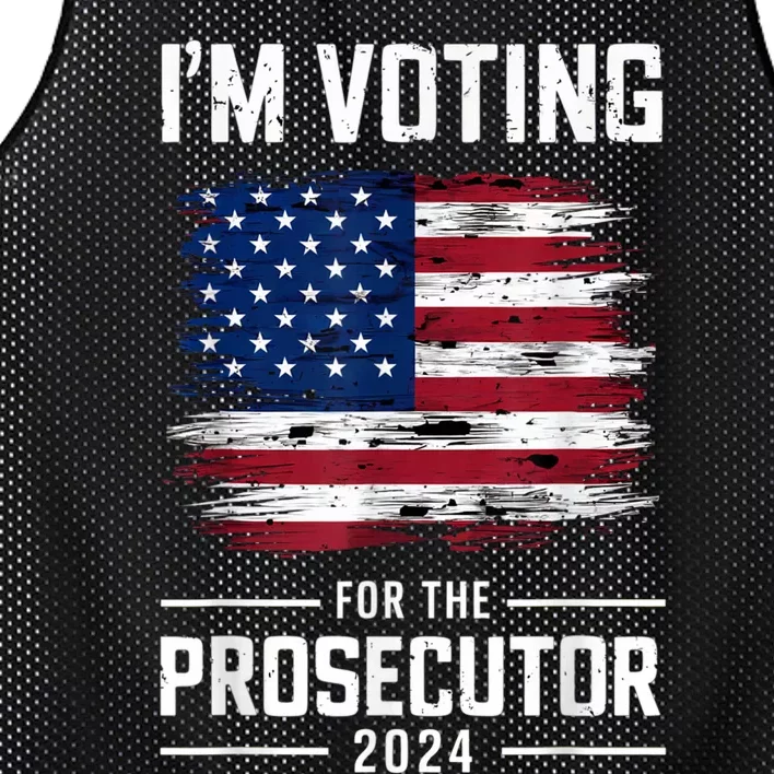 I´M Voting For The Prosecutor 2024 Democrat Liberal Election Mesh Reversible Basketball Jersey Tank