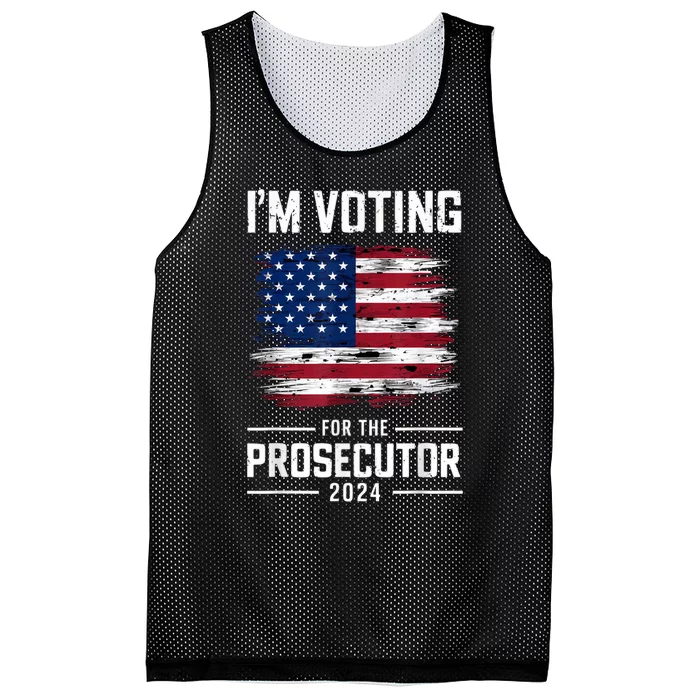 I´M Voting For The Prosecutor 2024 Democrat Liberal Election Mesh Reversible Basketball Jersey Tank