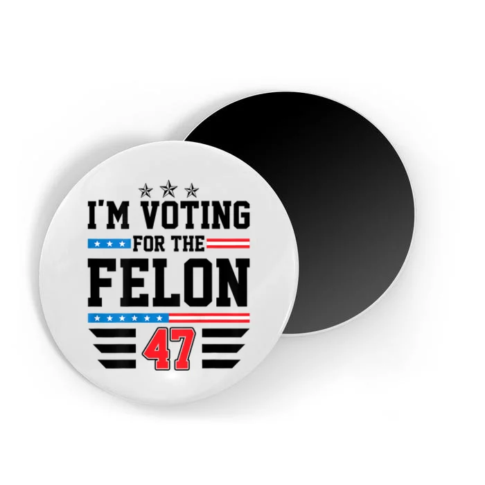 IM Voting For The Felon Vote Trump For President 2024 Magnet