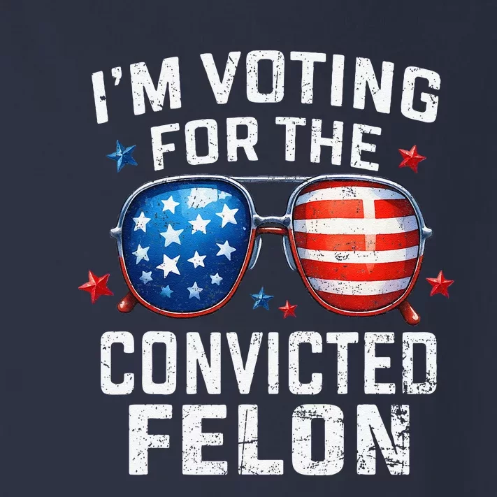 IM Voting For The Convicted Felon Pro 2024 American Flag Toddler Long Sleeve Shirt