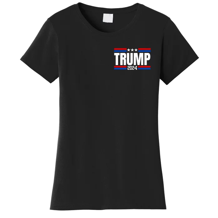 IM Voting For The Felon Trump For President 2024 Trump Nation Mugshot 47 Front & Back Women's T-Shirt