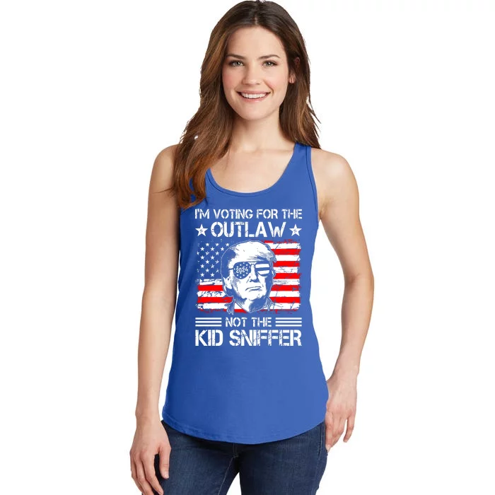 IM Voting For The Outlaw Not The Ki.D Sniffer Trump 2024 Ladies Essential Tank