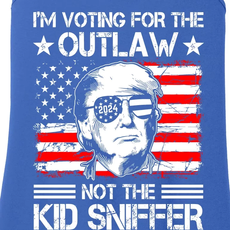 IM Voting For The Outlaw Not The Ki.D Sniffer Trump 2024 Ladies Essential Tank