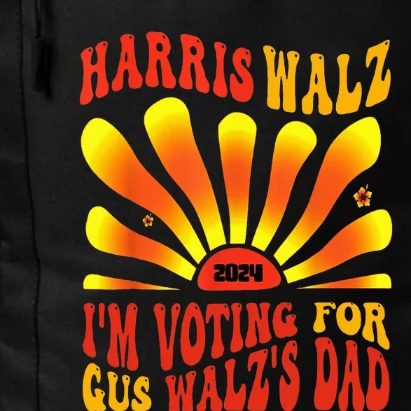 IM Voting For Gus WalzS Dad Vote Harris Walz 2024 Election Daily Commute Backpack