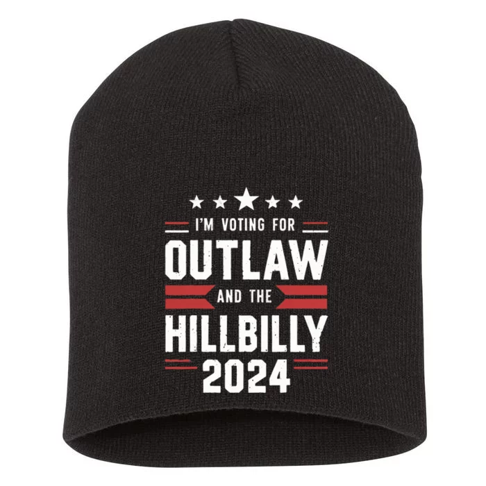 IM Voting For The Outlaw And The Hillbilly Short Acrylic Beanie