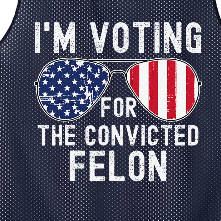 Im Voting For The Convicted Felon July 4th 2024 Mesh Reversible Basketball Jersey Tank