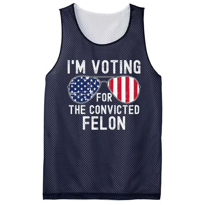 Im Voting For The Convicted Felon July 4th 2024 Mesh Reversible Basketball Jersey Tank