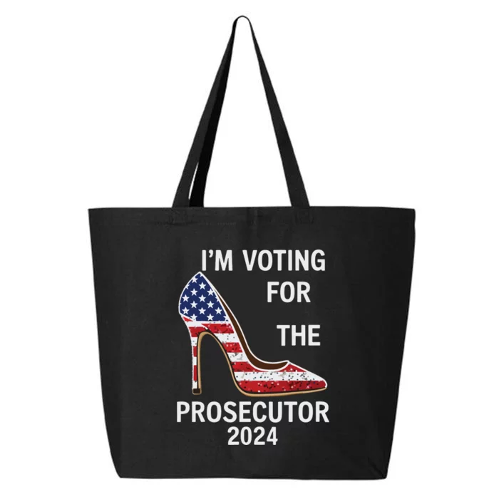 Im Voting For The Prosecutor High Heel Stilettos Us Flag 25L Jumbo Tote