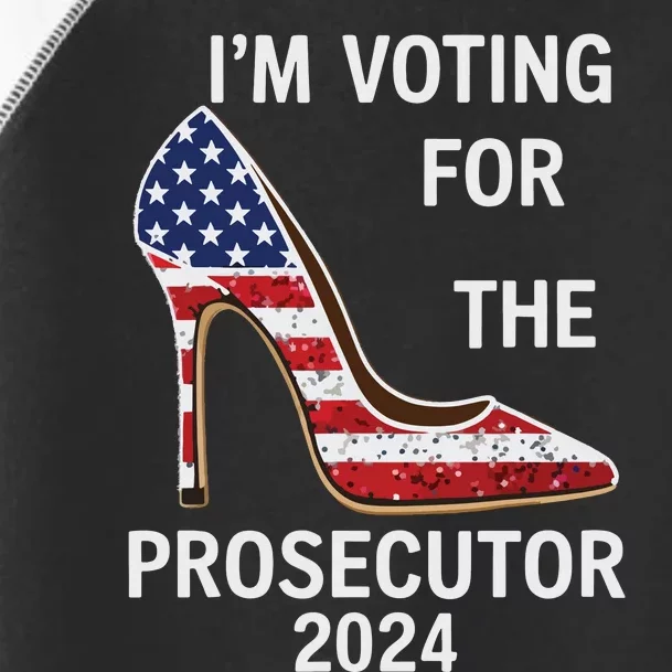 Im Voting For The Prosecutor High Heel Stilettos Us Flag Toddler Fine Jersey T-Shirt