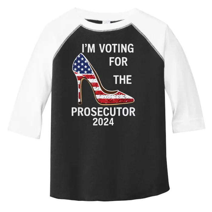 Im Voting For The Prosecutor High Heel Stilettos Us Flag Toddler Fine Jersey T-Shirt