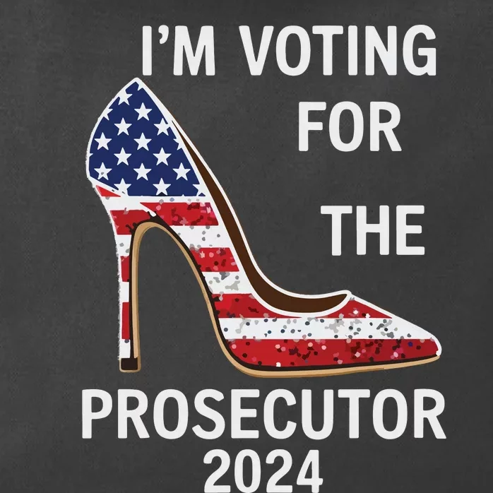 Im Voting For The Prosecutor High Heel Stilettos Us Flag Zip Tote Bag