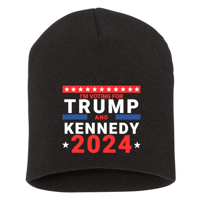 IM Voting For Trump And Kennedy 2024 Short Acrylic Beanie