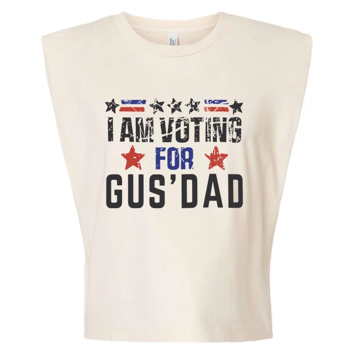 IM Voting For Gus Dad Gus Walz Tim Walz Garment-Dyed Women's Muscle Tee