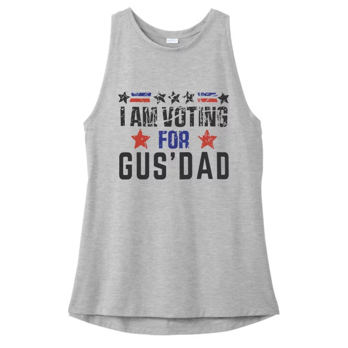 IM Voting For Gus Dad Gus Walz Tim Walz Ladies Tri-Blend Wicking Tank