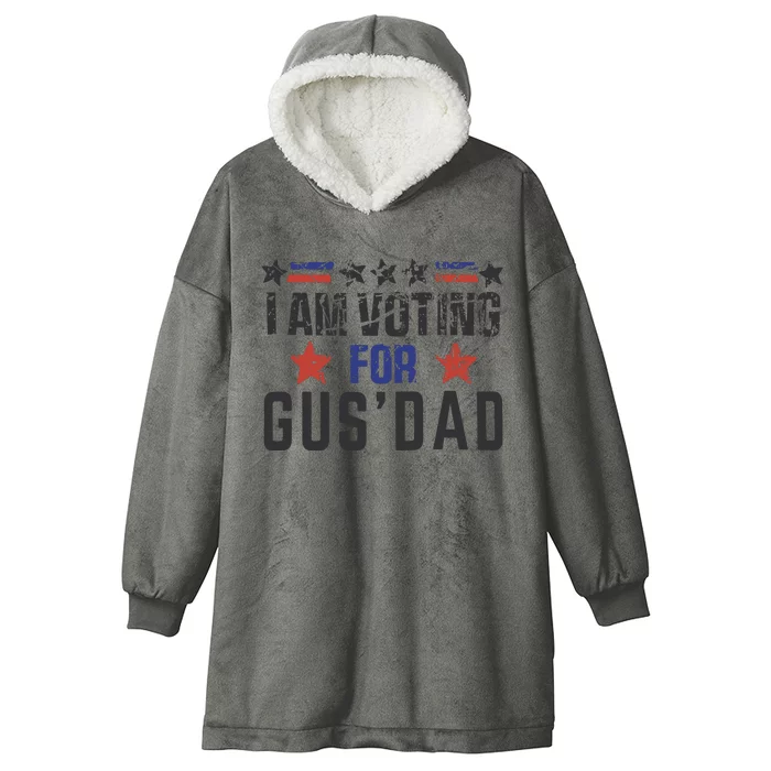 IM Voting For Gus Dad Gus Walz Tim Walz Hooded Wearable Blanket