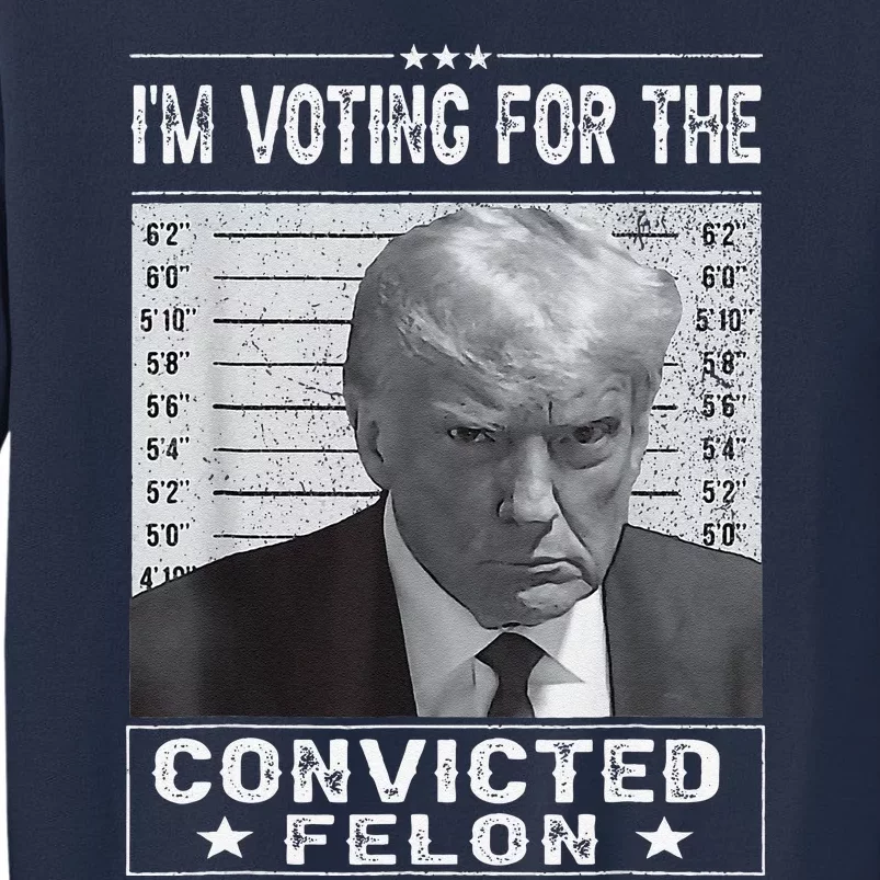 IM Voting For The Convicted Felon Trump Mugshot Pro Trump Sweatshirt