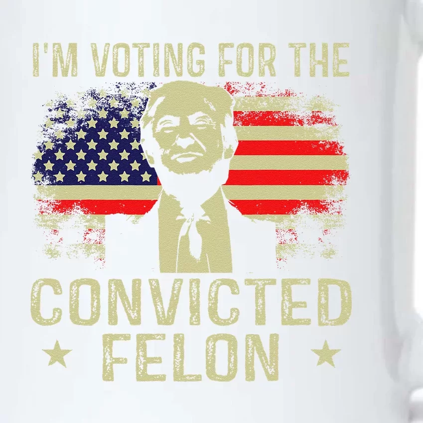 IM Voting For The Convicted Felon Black Color Changing Mug