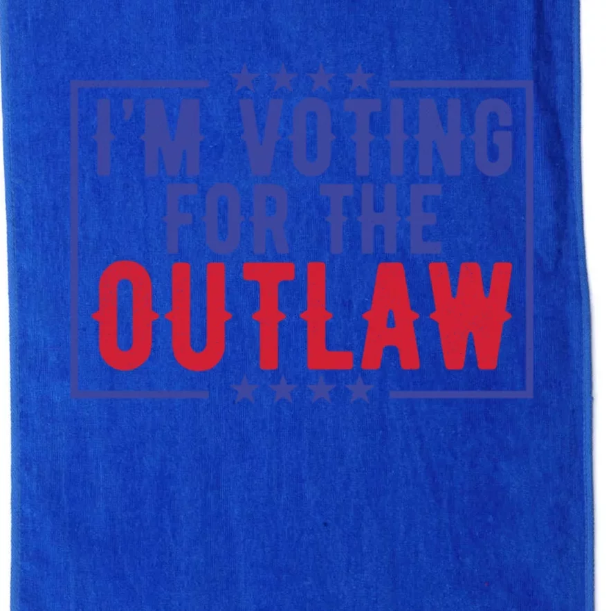 IM Voting For The Outlaw Donald Trump Gift Platinum Collection Golf Towel