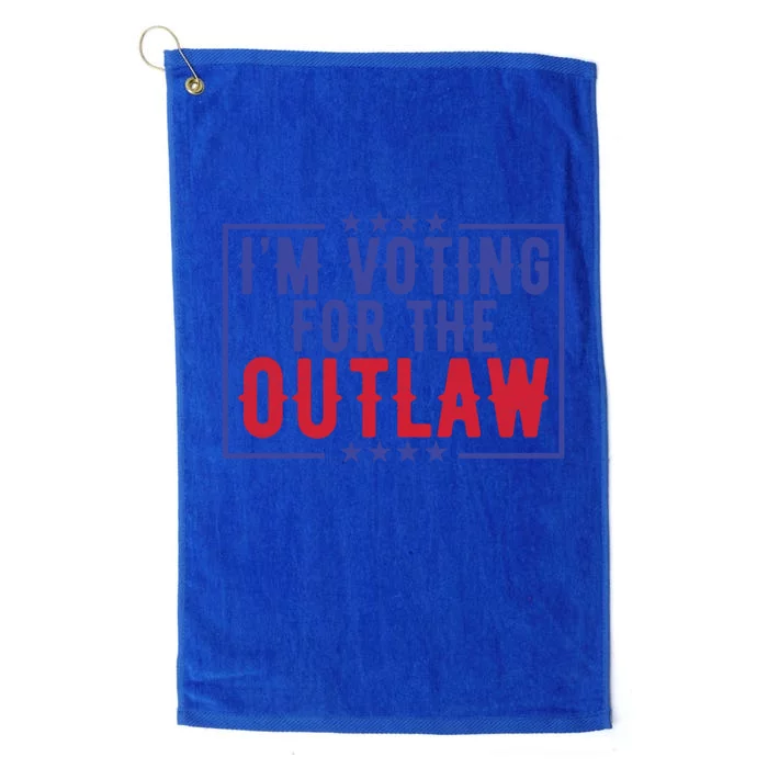 IM Voting For The Outlaw Donald Trump Gift Platinum Collection Golf Towel