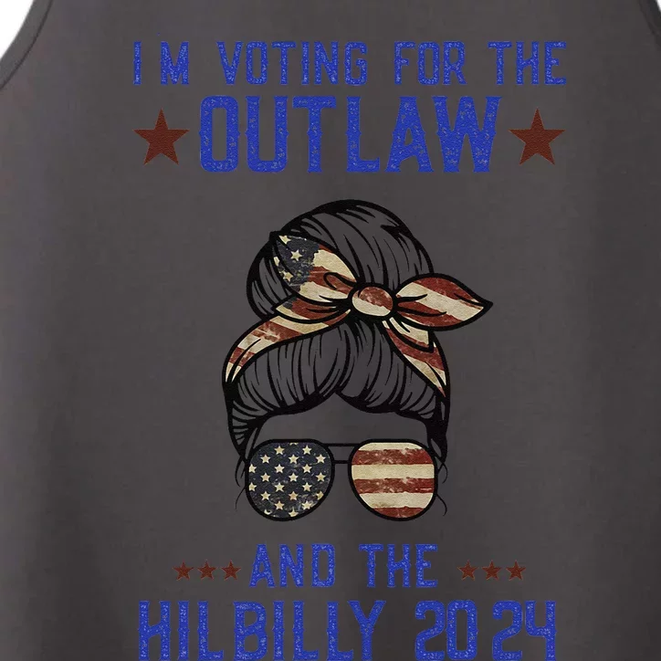 IM Voting For The Outlaw And The Hillbilly 2024 Performance Tank