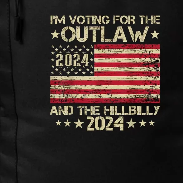 IM Voting For The Outlaw And The Hillbilly Trump Vance 2024 Daily Commute Backpack