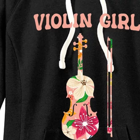 Intelligent Violin Funny Stringed Musical Instrument Women's Fleece Hoodie