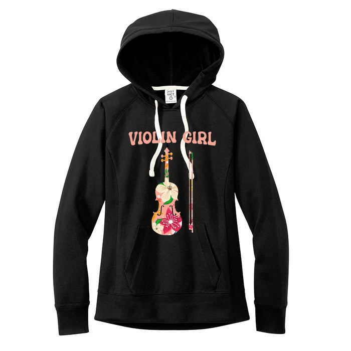 Intelligent Violin Funny Stringed Musical Instrument Women's Fleece Hoodie