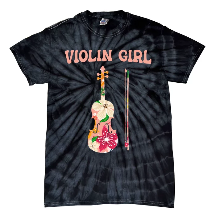 Intelligent Violin Funny Stringed Musical Instrument Tie-Dye T-Shirt