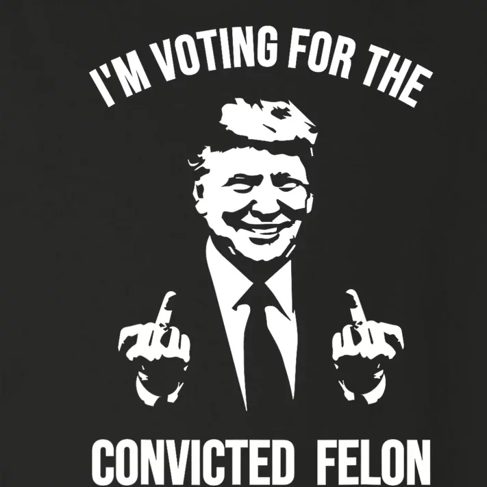 Im Voting For The Convicted Felon Trump Toddler Long Sleeve Shirt