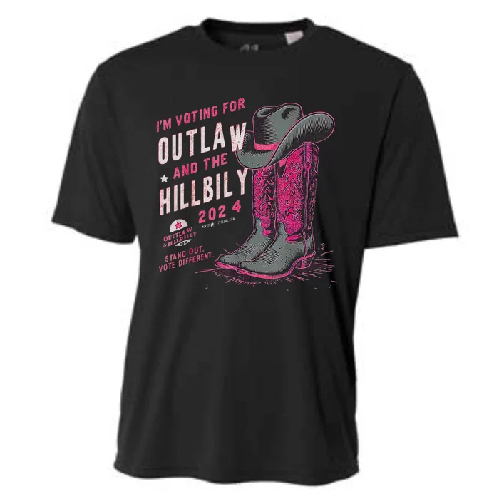 IM Voting For The Outlaw And The Hillbilly 2024 Retro Cooling Performance Crew T-Shirt