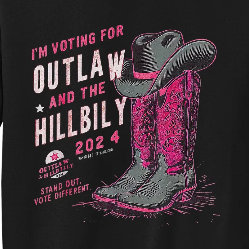 IM Voting For The Outlaw And The Hillbilly 2024 Retro Sweatshirt