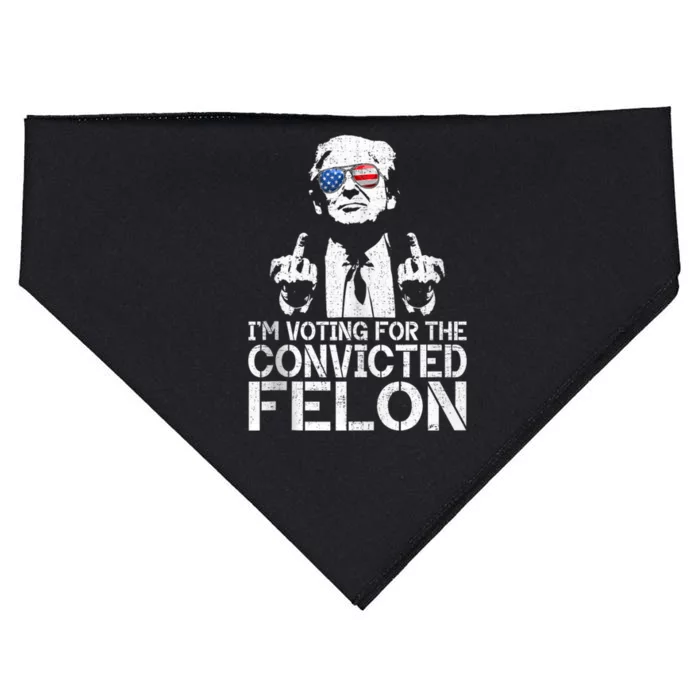 IM Voting For The Outlaw Wanted For President Funny USA-Made Doggie Bandana