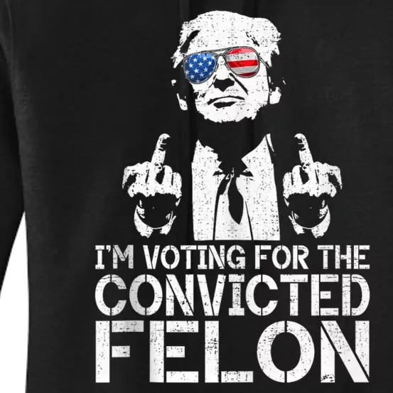 IM Voting For The Outlaw Wanted For President Funny Women's Pullover Hoodie