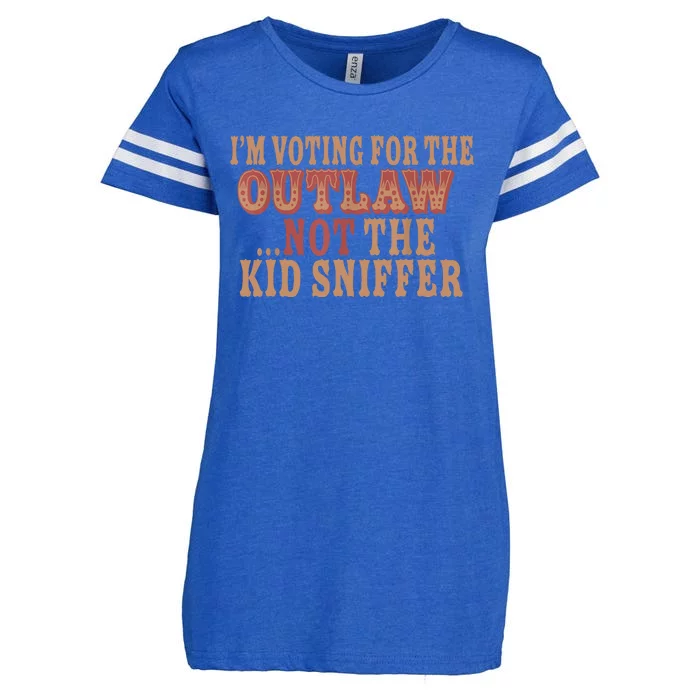 Im Voting For The Outlaw Not The Sniffer Enza Ladies Jersey Football T-Shirt