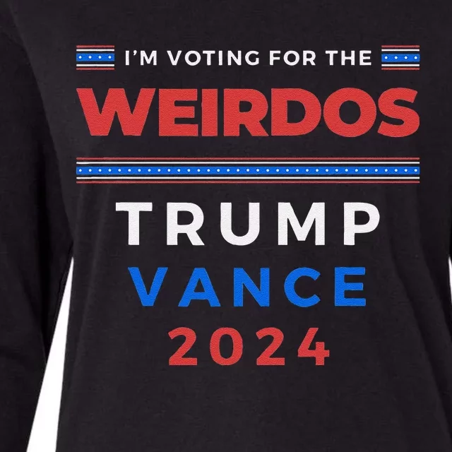 IM Voting For The Weirdos Trump Vance Take America Back Gift Womens Cotton Relaxed Long Sleeve T-Shirt