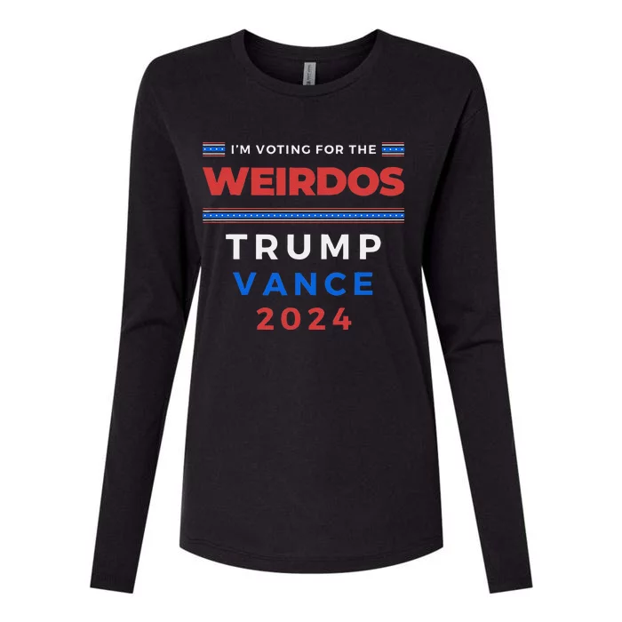 IM Voting For The Weirdos Trump Vance Take America Back Gift Womens Cotton Relaxed Long Sleeve T-Shirt