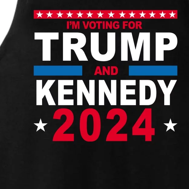 Im Voting For Trump And Kennedy 2024 Election Ladies Tri-Blend Wicking Tank