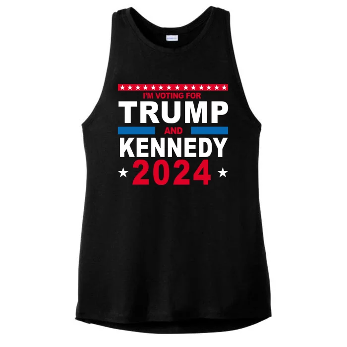 Im Voting For Trump And Kennedy 2024 Election Ladies Tri-Blend Wicking Tank