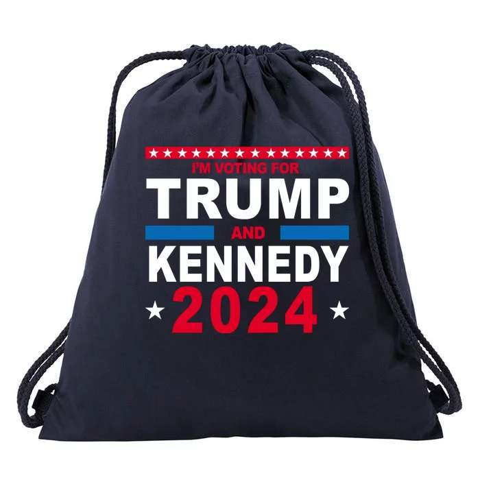 Im Voting For Trump And Kennedy 2024 Election Drawstring Bag