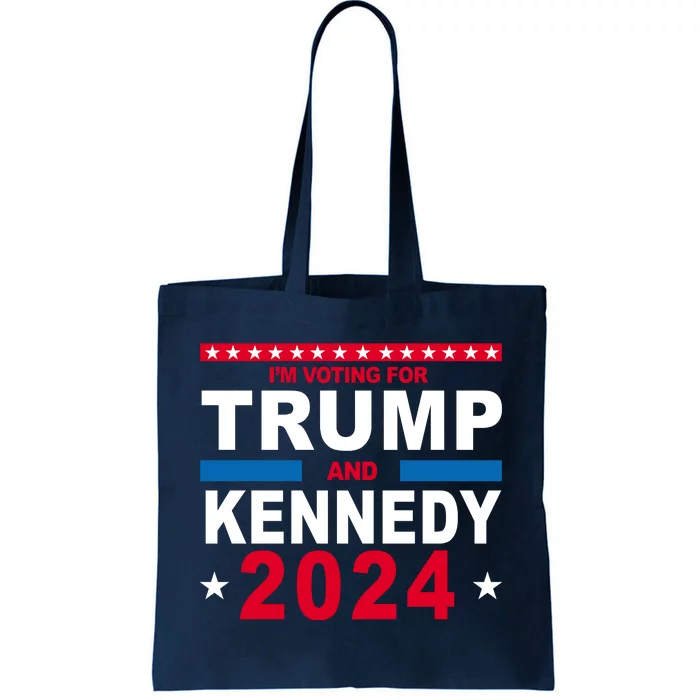 Im Voting For Trump And Kennedy 2024 Election Tote Bag