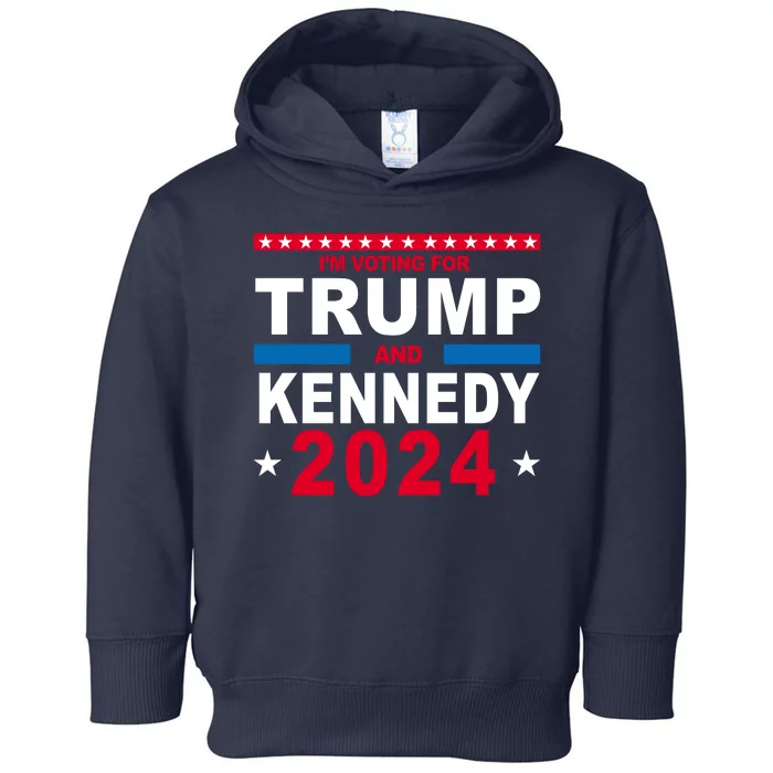 Im Voting For Trump And Kennedy 2024 Election Toddler Hoodie